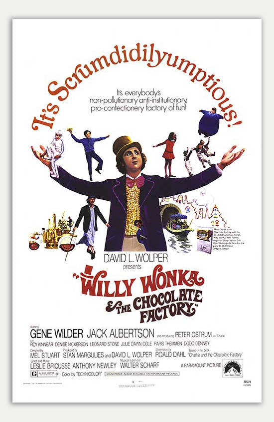 charlie and the chocolate factory movie poster