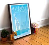 Dubai Travel Poster - 11" x 17" Poster