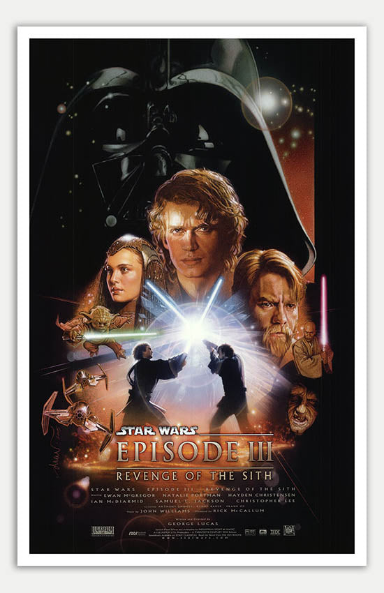 star wars signed movie poster