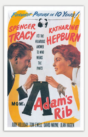 Adam's Rib - 11" x 17"  Movie Poster