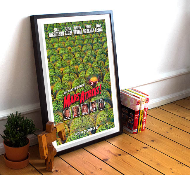 MARS ATTACKS Affiche de film - 120x160 cm. - 1996 - Jack Nicholson, Tim Burton MARS ATTACKS Affiche de film - 120x160 cm. - 1996 - Jack Nicholson, Tim Burton
