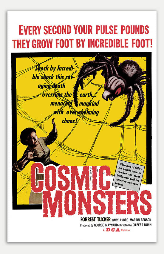 11 monsters movie The Cosmic Monster Canvas Art