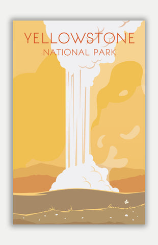 Yellowstone Travel Poster - 11" x 17" Poster