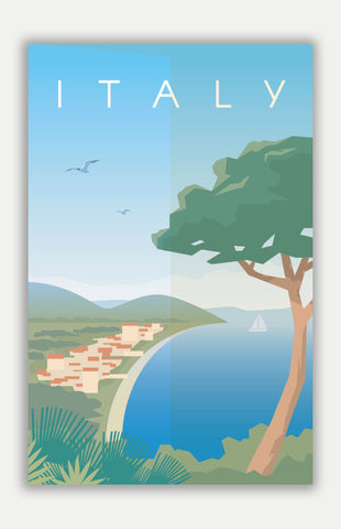 Italy Travel Poster - 11" x 17" Poster