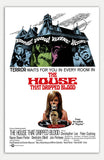 House that dripped blood - 11" x 17"  Movie Poster