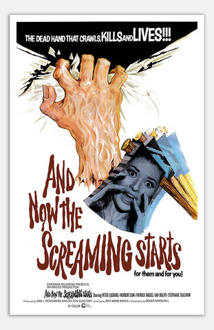 And Now The Screaming Starts - 11" x 17"  Movie Poster