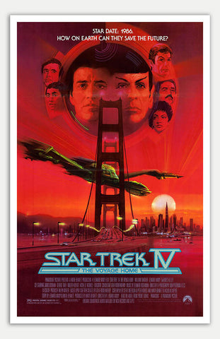 Star Trek IV: The Voyage Home - 11" x 17"  Movie Poster