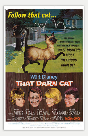 That Darn Cat - 11" x 17"  Movie Poster