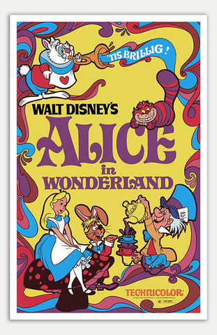 Alice in Wonderland - 11" x 17"  Movie Poster