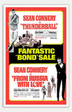 Thunderball and From Russia With Love - 11" x 17"  Movie Poster