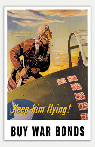 War Bond - Keep him Flying - 11" x 17"  Movie Poster