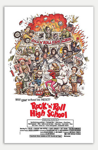 Rock N Roll High School - 11" x 17"  Movie Poster