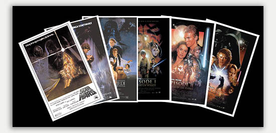 Star Wars Episodes 1 - 6 (6 Pack) - 17 x 11 Movie Poster – Mini Movie  Posters