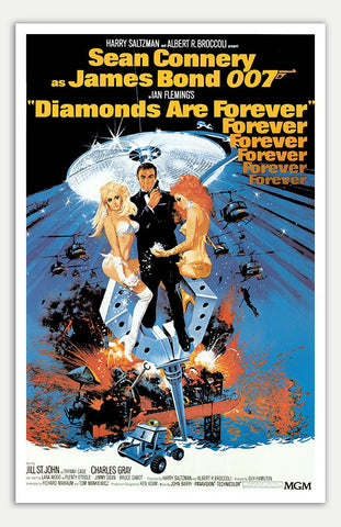Diamonds Are Forever - 11" x 17"  Movie Poster