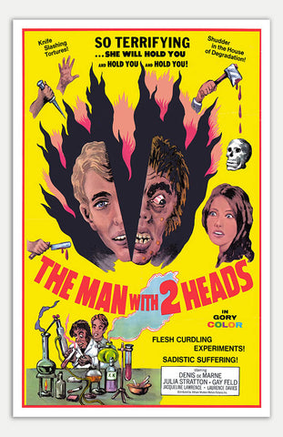 Man with two Heads - 11" x 17"  Movie Poster