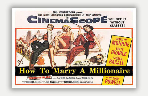 How To Marry A Millionaire - 17" x 11" Movie Poster