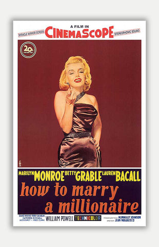 How To Marry A Millionaire - 11" x 17" Movie Poster