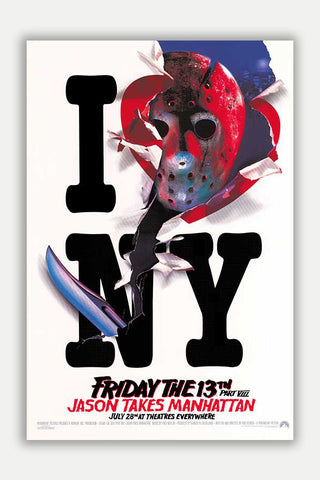 Friday the 13th Part VIII: Jason Takes Manhattan - 11" x 17" Movie Poster