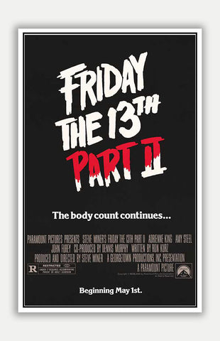 Friday the 13th Part II - 11" x 17" Movie Poster