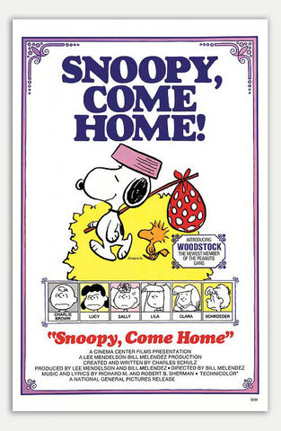 Snoopy come home - 11" x 17"  Movie Poster