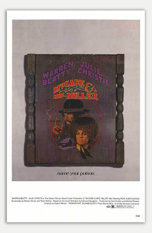 McCabe and Mrs. Miller - 11" x 17"  Movie Poster