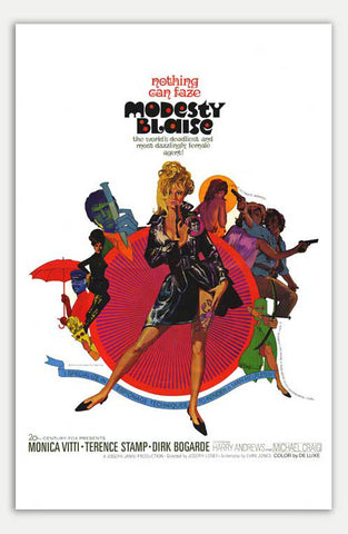 Modesty Blaise - 11" x 17"  Movie Poster
