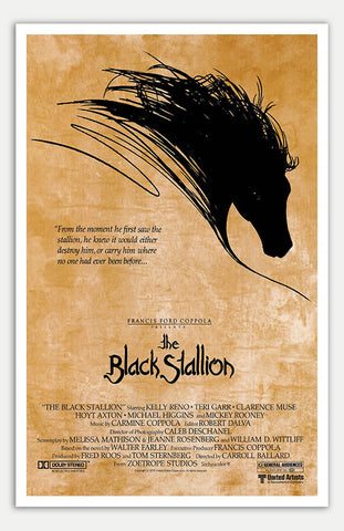 Black Stallion - 11" x 17"  Movie Poster