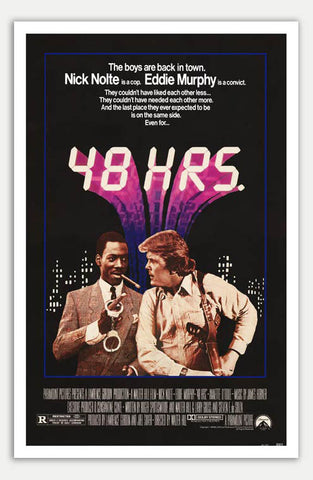 48 hrs - 11" x 17"  Movie Poster