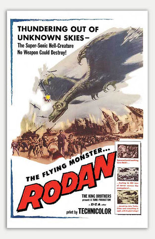 Rodan - 11" x 17"  Movie Poster