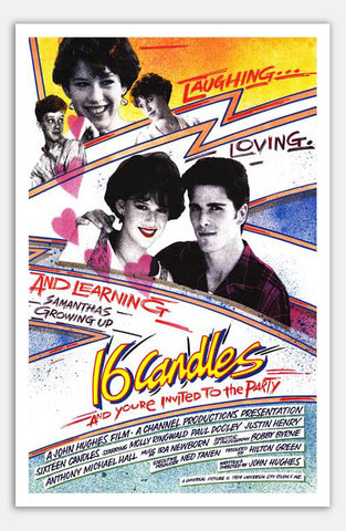 Sixteen Candles - 11" x 17"  Movie Poster