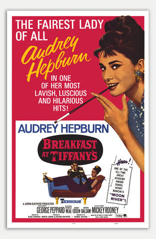 Breakfast At Tiffany's - 11" x 17"  Movie Poster