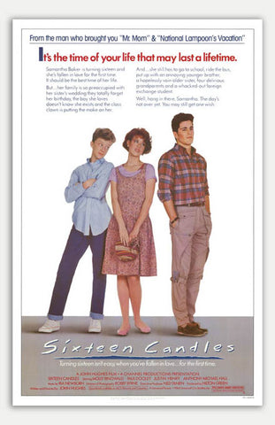Sixteen Candles - 11" x 17"  Movie Poster