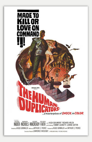 Human Duplicators - 11" x 17"  Movie Poster