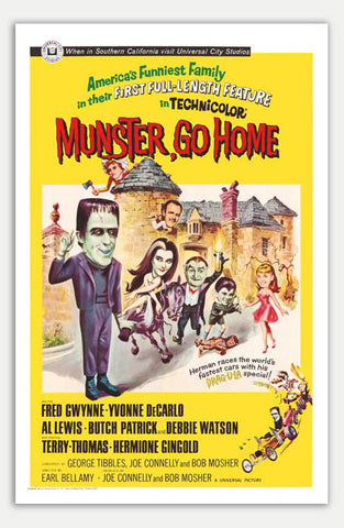 Munster Go Home - 11" x 17"  Movie Poster