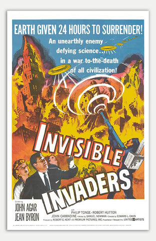 Invisible Invaders - 11" x 17"  Movie Poster