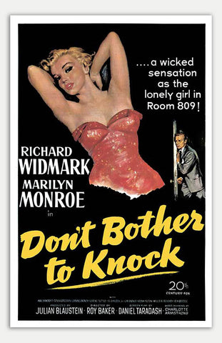 Don't Bother To Knock - 11" x 17"  Movie Poster