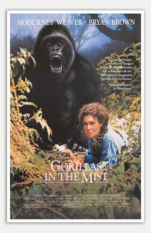 Gorillas in the Mist - 11" x 17"  Movie Poster