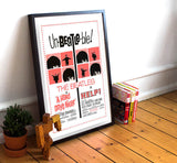 Hard Day's Night and Help - 11" x 17"  Movie Poster