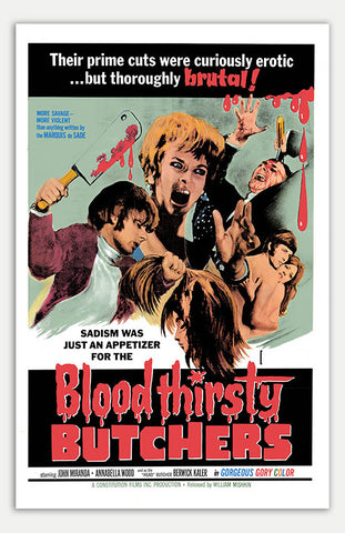 Bloodthirsty Butchers - 11" x 17"  Movie Poster