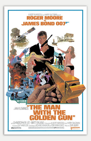 Man With The Golden Gun - 11" x 17"  Movie Poster