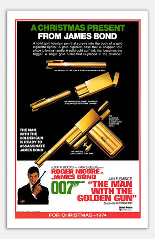 Man With The Golden Gun - 11" x 17"  Movie Poster