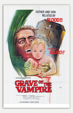 Grave of the Vampire - 11" x 17"  Movie Poster