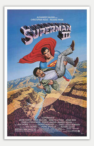 Superman III - 11" x 17"  Movie Poster