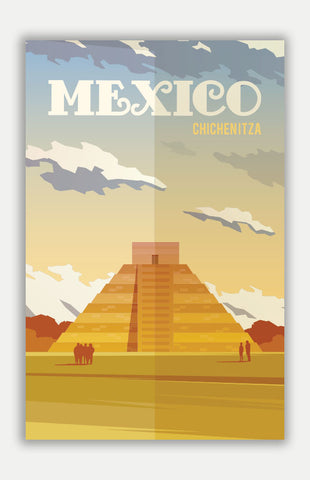 Mexico Travel Poster - 11" x 17" Poster