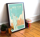 New York Travel Poster - 11" x 17" Poster