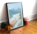 Norway Travel Poster - 11" x 17" Poster