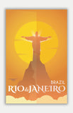 Rio de Janeiro Travel Poster - 11" x 17" Poster