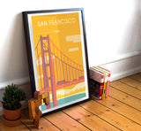 San Francisco Travel Poster - 11" x 17" Poster