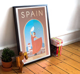 Spain Travel Poster - 11" x 17" Poster