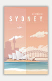 Sydney Travel Poster - 11" x 17" Poster